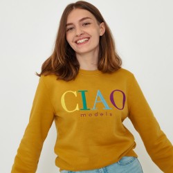 Sweatshirt ocre CIAO...