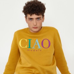 Sweatshirt ocre CIAO...